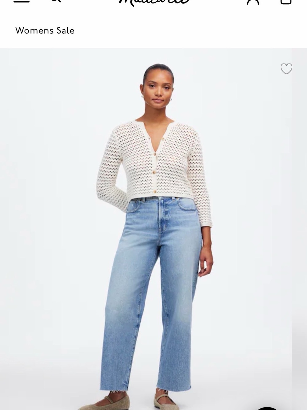 Madewell Light Wash Wide-Leg Jeans